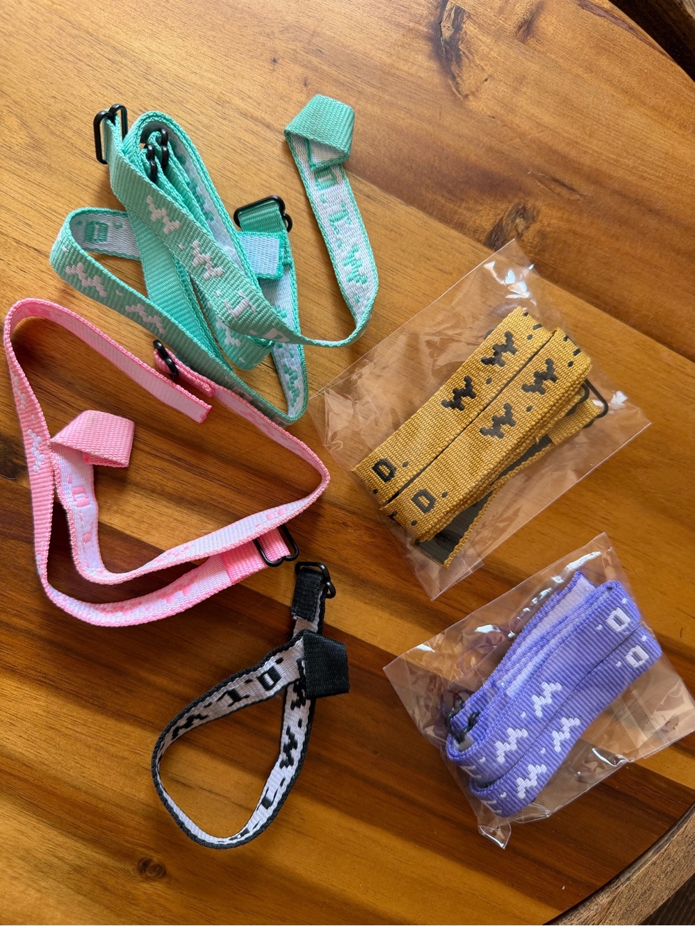 Kids Adjustable Strap Set - Mint, Pink, Yellow, Lavender, Black